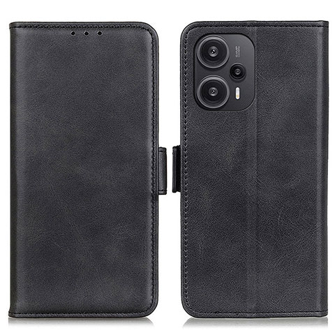 Coque Portefeuille Livre Cuir Etui Clapet M15L pour Xiaomi Redmi Note 12 Turbo 5G Noir