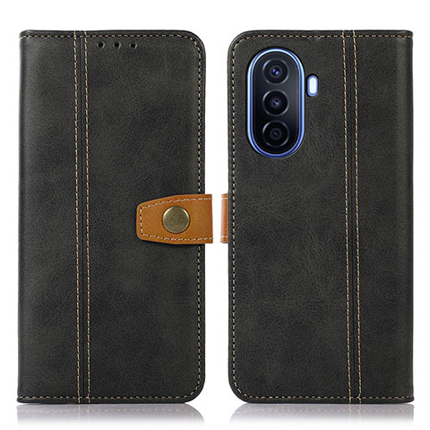 Coque Portefeuille Livre Cuir Etui Clapet M16L pour Huawei Enjoy 50 Noir