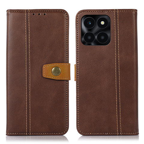 Coque Portefeuille Livre Cuir Etui Clapet M16L pour Huawei Honor X8b Marron