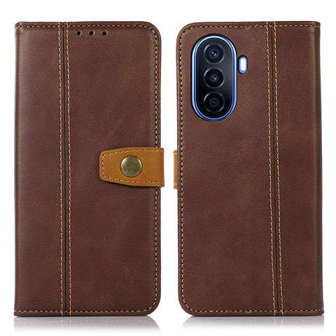 Coque Portefeuille Livre Cuir Etui Clapet M16L pour Huawei Nova Y70 Marron