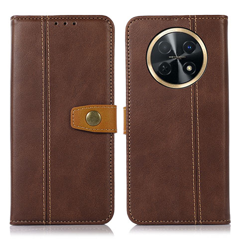 Coque Portefeuille Livre Cuir Etui Clapet M16L pour Huawei Nova Y91 Marron