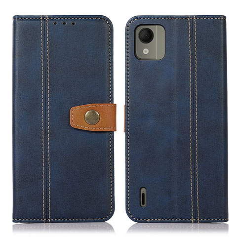 Coque Portefeuille Livre Cuir Etui Clapet M16L pour Nokia C110 Bleu