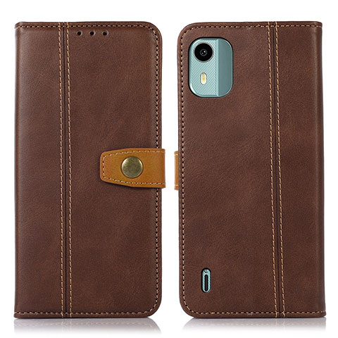 Coque Portefeuille Livre Cuir Etui Clapet M16L pour Nokia C12 Marron