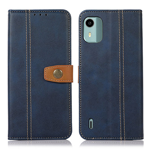 Coque Portefeuille Livre Cuir Etui Clapet M16L pour Nokia C12 Plus Bleu