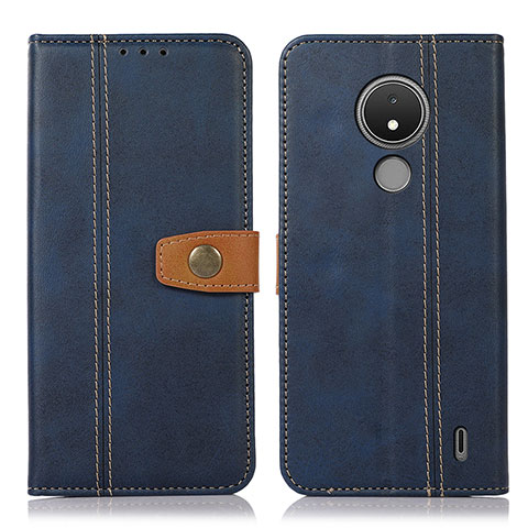 Coque Portefeuille Livre Cuir Etui Clapet M16L pour Nokia C21 Bleu