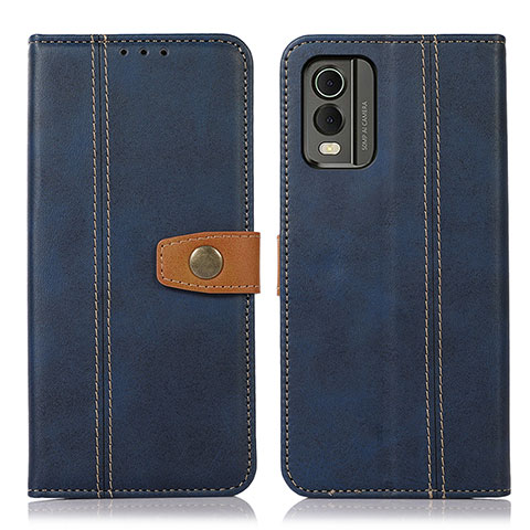 Coque Portefeuille Livre Cuir Etui Clapet M16L pour Nokia C210 Bleu