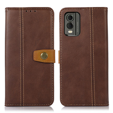 Coque Portefeuille Livre Cuir Etui Clapet M16L pour Nokia C210 Marron