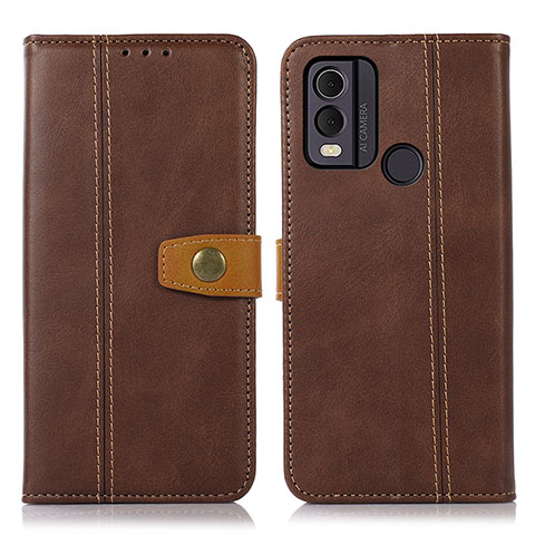 Coque Portefeuille Livre Cuir Etui Clapet M16L pour Nokia C22 Marron