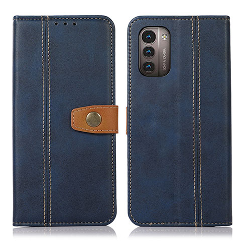 Coque Portefeuille Livre Cuir Etui Clapet M16L pour Nokia G21 Bleu