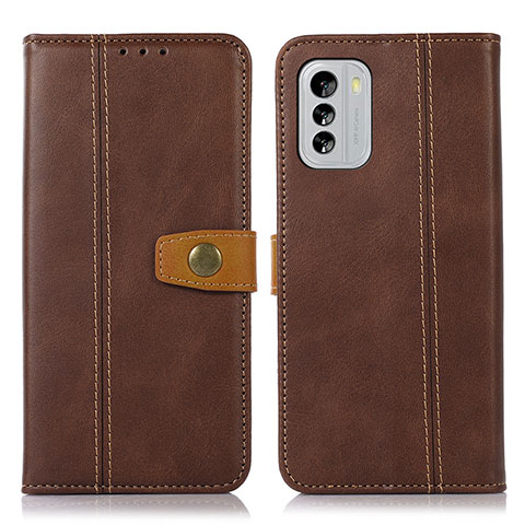 Coque Portefeuille Livre Cuir Etui Clapet M16L pour Nokia G60 5G Marron