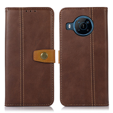 Coque Portefeuille Livre Cuir Etui Clapet M16L pour Nokia X100 5G Marron