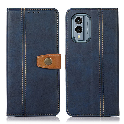 Coque Portefeuille Livre Cuir Etui Clapet M16L pour Nokia X30 5G Bleu