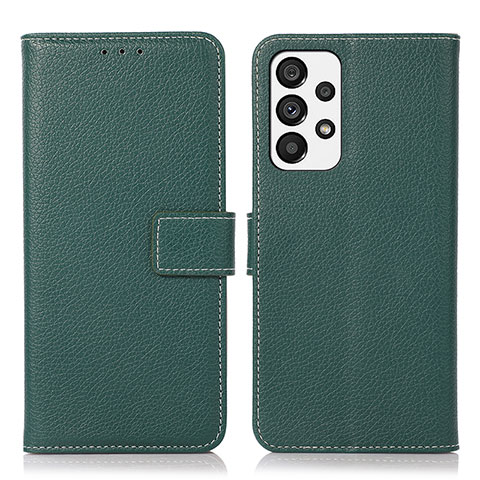 Coque Portefeuille Livre Cuir Etui Clapet M16L pour Samsung Galaxy A73 5G Vert