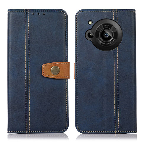 Coque Portefeuille Livre Cuir Etui Clapet M16L pour Sharp Aquos R7 Bleu