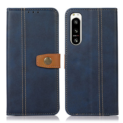 Coque Portefeuille Livre Cuir Etui Clapet M16L pour Sony Xperia 5 IV Bleu