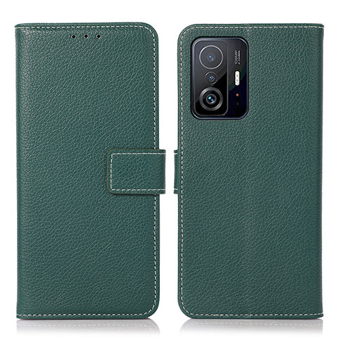 Coque Portefeuille Livre Cuir Etui Clapet M16L pour Xiaomi Mi 11T Pro 5G Vert