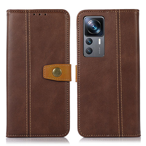 Coque Portefeuille Livre Cuir Etui Clapet M16L pour Xiaomi Mi 12T 5G Marron