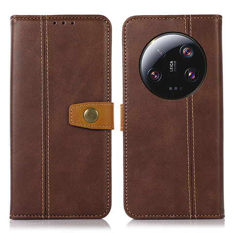 Coque Portefeuille Livre Cuir Etui Clapet M16L pour Xiaomi Mi 13 Ultra 5G Marron