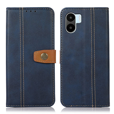 Coque Portefeuille Livre Cuir Etui Clapet M16L pour Xiaomi Poco C51 Bleu