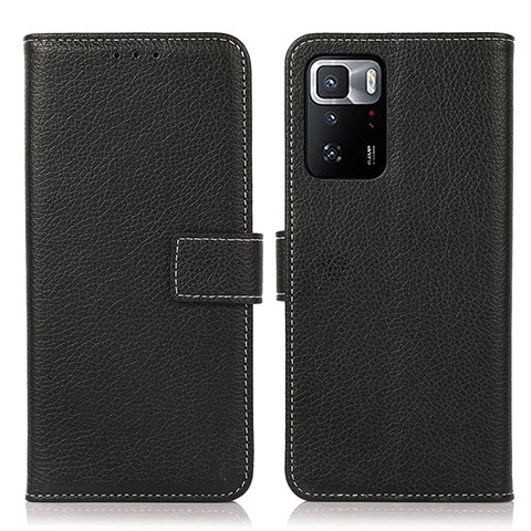 Coque Portefeuille Livre Cuir Etui Clapet M16L pour Xiaomi Poco X3 GT 5G Noir