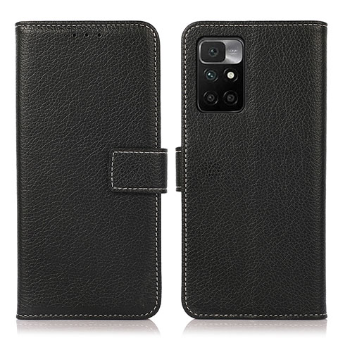 Coque Portefeuille Livre Cuir Etui Clapet M16L pour Xiaomi Redmi 10 (2022) Noir