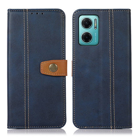 Coque Portefeuille Livre Cuir Etui Clapet M16L pour Xiaomi Redmi 10 5G Bleu