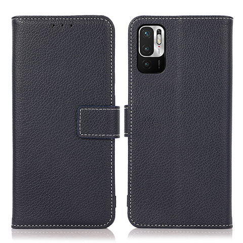 Coque Portefeuille Livre Cuir Etui Clapet M16L pour Xiaomi Redmi Note 10 JE 5G Bleu