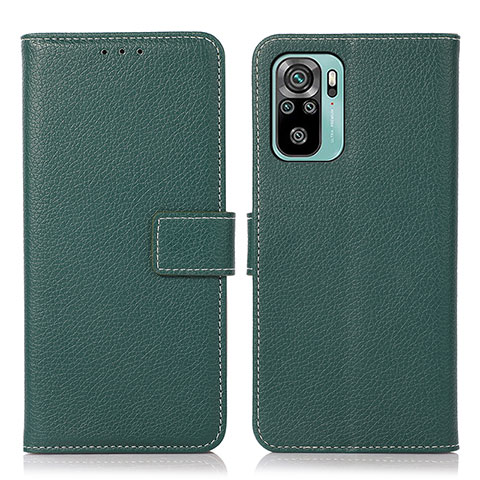 Coque Portefeuille Livre Cuir Etui Clapet M16L pour Xiaomi Redmi Note 10S 4G Vert