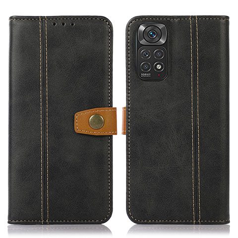 Coque Portefeuille Livre Cuir Etui Clapet M16L pour Xiaomi Redmi Note 11S 4G Noir