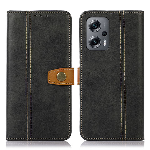 Coque Portefeuille Livre Cuir Etui Clapet M16L pour Xiaomi Redmi Note 11T Pro+ Plus 5G Noir