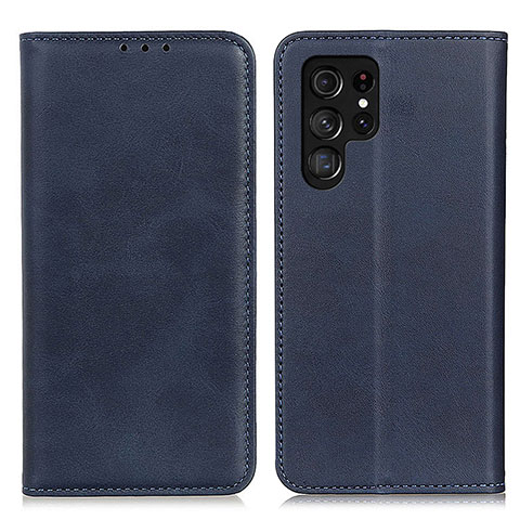 Coque Portefeuille Livre Cuir Etui Clapet M17L pour Samsung Galaxy S21 Ultra 5G Bleu