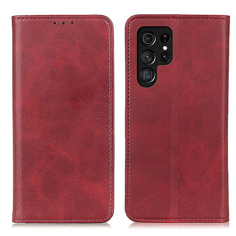 Coque Portefeuille Livre Cuir Etui Clapet M17L pour Samsung Galaxy S21 Ultra 5G Rouge