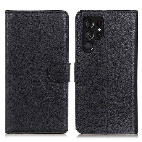 Coque Portefeuille Livre Cuir Etui Clapet M18L pour Samsung Galaxy S24 Ultra 5G Noir