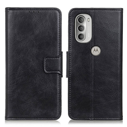 Coque Portefeuille Livre Cuir Etui Clapet M19L pour Motorola Moto G51 5G Noir