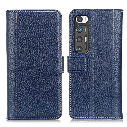 Coque Portefeuille Livre Cuir Etui Clapet ML14 pour Xiaomi Mi 10S 5G Bleu