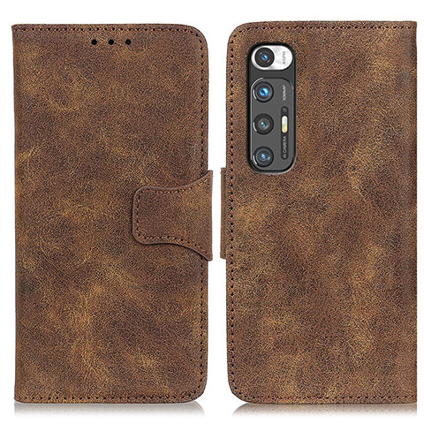 Coque Portefeuille Livre Cuir Etui Clapet ML3 pour Xiaomi Mi 10S 5G Marron