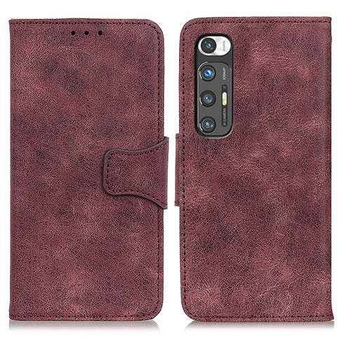 Coque Portefeuille Livre Cuir Etui Clapet ML3 pour Xiaomi Mi 10S 5G Violet