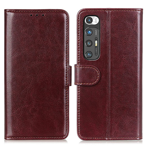 Coque Portefeuille Livre Cuir Etui Clapet ML7 pour Xiaomi Mi 10S 5G Marron