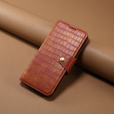 Coque Portefeuille Livre Cuir Etui Clapet MT4 pour Apple iPhone 15 Pro Marron