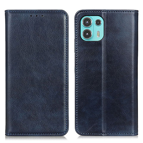 Coque Portefeuille Livre Cuir Etui Clapet N01P pour Motorola Moto Edge 20 Lite 5G Bleu