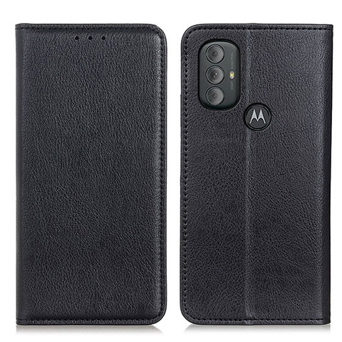 Coque Portefeuille Livre Cuir Etui Clapet N01P pour Motorola Moto G Play (2023) Noir