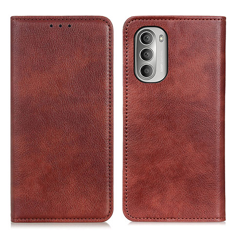 Coque Portefeuille Livre Cuir Etui Clapet N01P pour Motorola Moto G Stylus (2022) 4G Marron