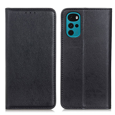 Coque Portefeuille Livre Cuir Etui Clapet N01P pour Motorola Moto G22 Noir