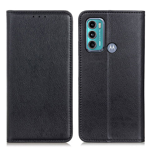 Coque Portefeuille Livre Cuir Etui Clapet N01P pour Motorola Moto G40 Fusion Noir