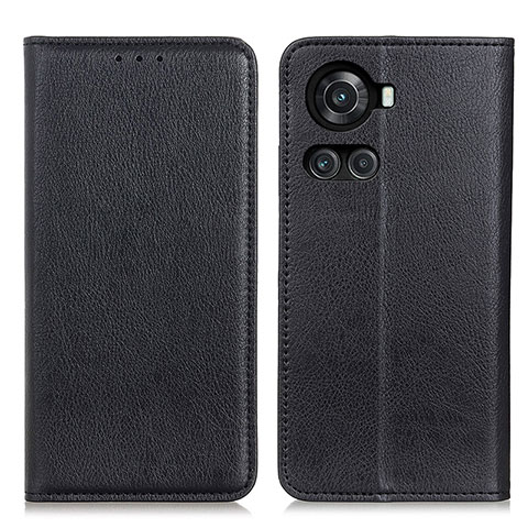 Coque Portefeuille Livre Cuir Etui Clapet N01P pour OnePlus 10R 5G Noir