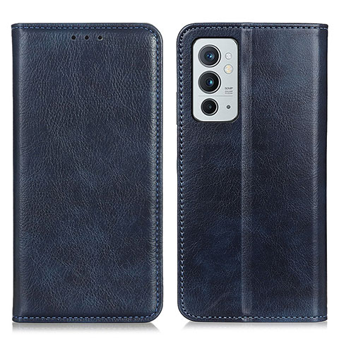 Coque Portefeuille Livre Cuir Etui Clapet N01P pour OnePlus 9RT 5G Bleu