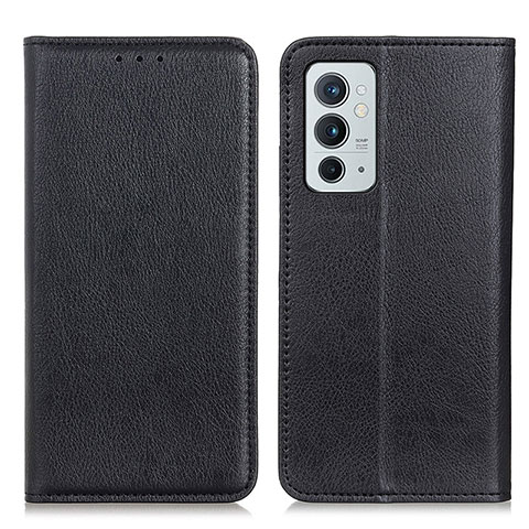 Coque Portefeuille Livre Cuir Etui Clapet N01P pour OnePlus 9RT 5G Noir