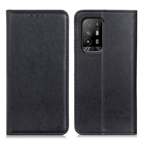 Coque Portefeuille Livre Cuir Etui Clapet N01P pour Oppo A94 5G Noir