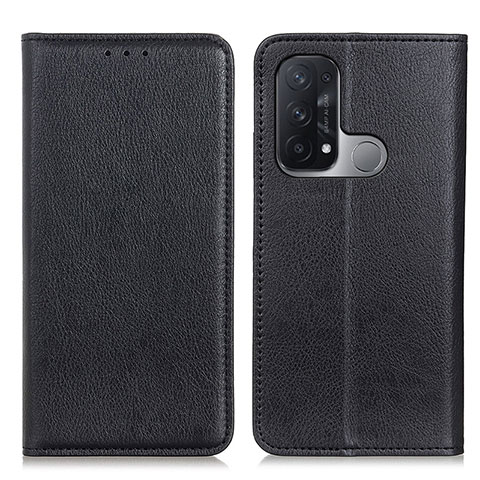 Coque Portefeuille Livre Cuir Etui Clapet N01P pour Oppo Reno5 A Noir