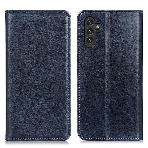 Coque Portefeuille Livre Cuir Etui Clapet N01P pour Samsung Galaxy A04s Bleu